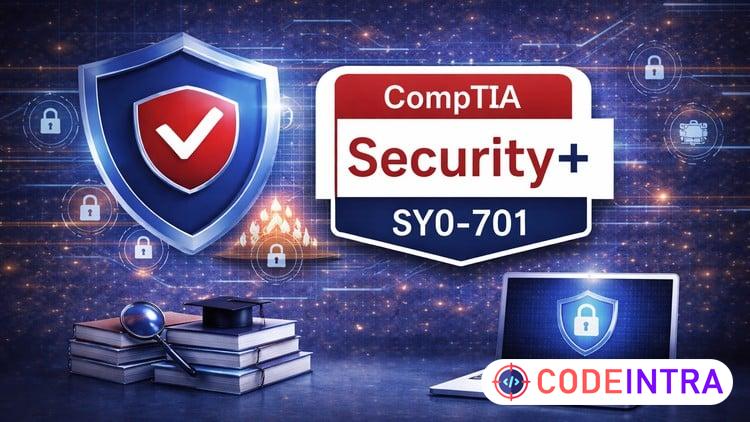 CompTIA Security+ SY0-701: 6 Practice Exams 2026 - Codeintra