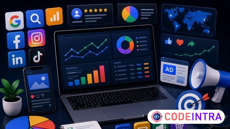 Digital Marketing Mastery: SEO, Social Media & Ads Quizzes - Codeintra