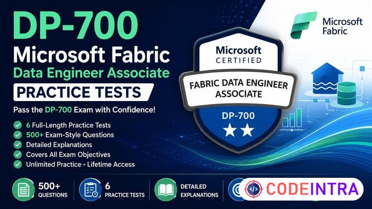 DP-700 Practice Tests: Fabric Data Engineer Assoc. July 2026 - Codeintra