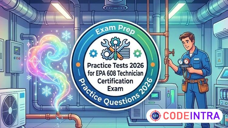 Practice Tests 2026 for EPA 608 Technician Certification - Codeintra