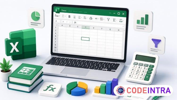 Excel Basics for Beginners: Real-World Practice Tests - Codeintra