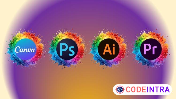 Graphics Design: Canva Photoshop, Illustrator & Premier Pro