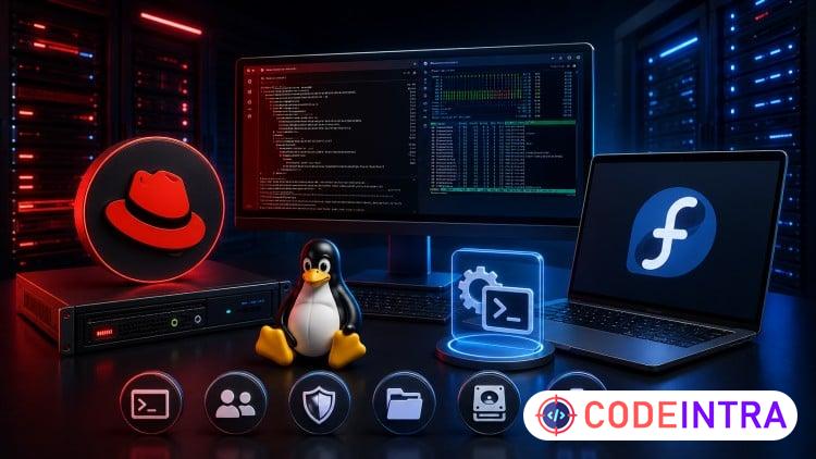 Linux Admin Mastery: Red Hat & Fedora System Control - Codeintra
