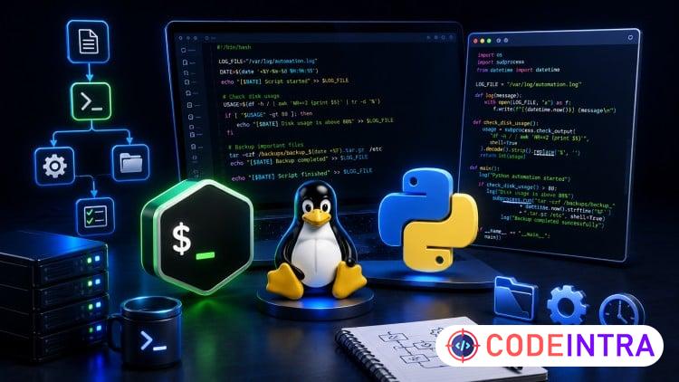 Linux Automation Unlocked: Master Bash & Python Scripting - Codeintra