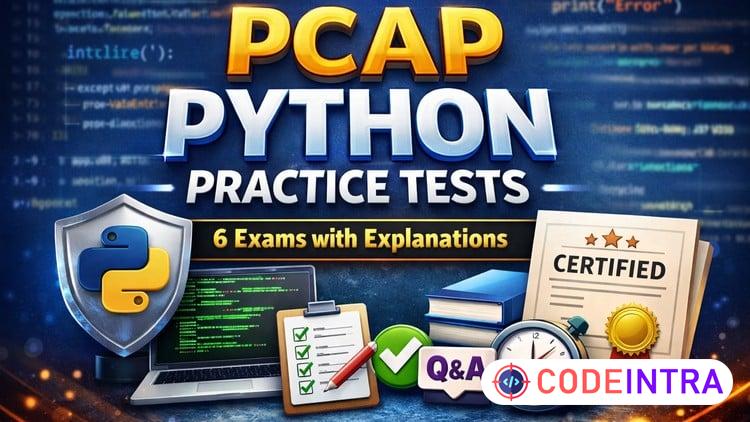 PCAP Python Practice Tests: 6 Exams with Explanations - Codeintra