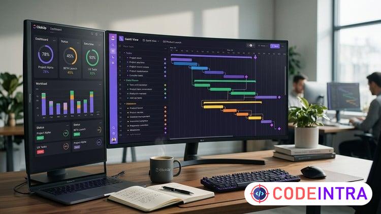 Project Management with Gantt Charts Using ClickUp - Codeintra