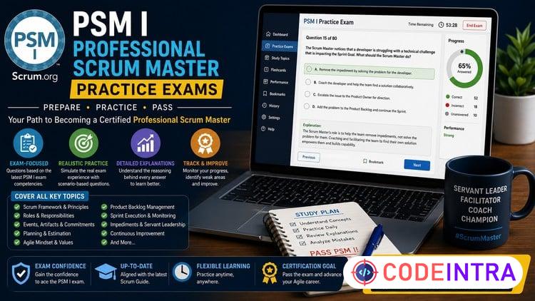 PSM I Professional Scrum Master: Practice Exams