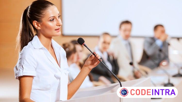 Public Speaking for Women - Codeintra