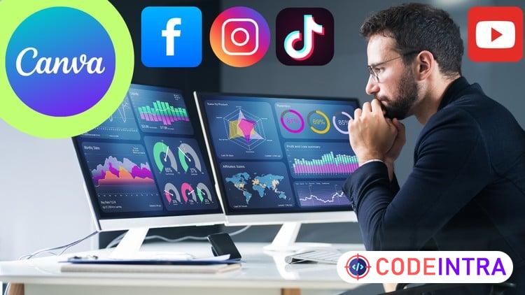 Social Media Graphics Design and Video Editing in Canva - Codeintra