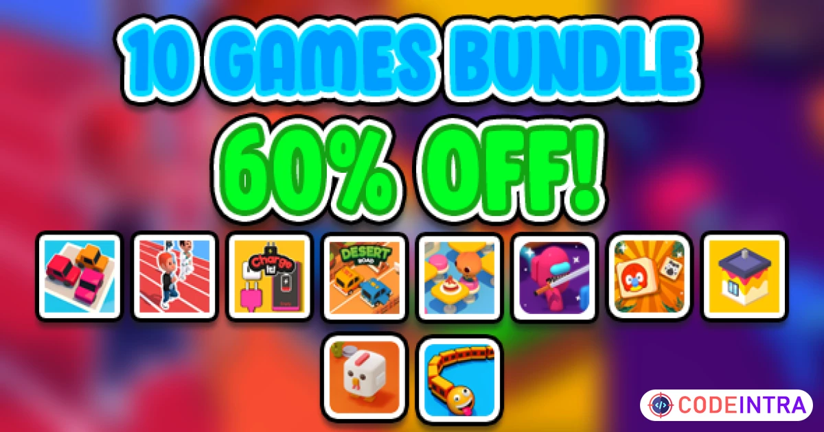 Product featured image 10 Games Bundle - Construct 3 - Codeintra
