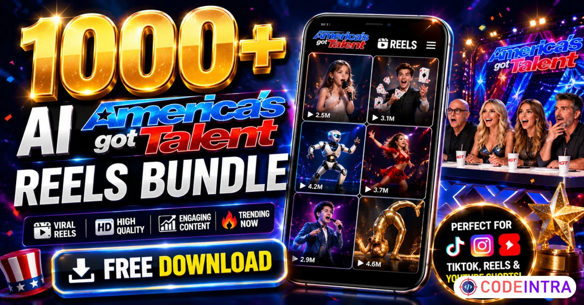 Product featured image 1000+ AI Talent Show Viral Performance Shorts - Codeintra