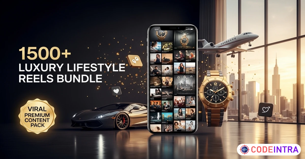 Product featured image 1500+ Luxury Lifestyle Reels Bundle – Viral Rich Lifestyle - Codeintra