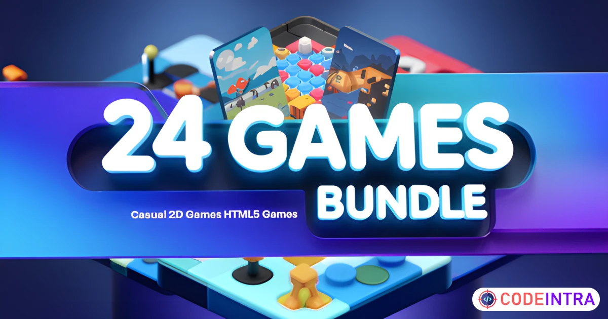 24 HTML5 Games Bundle Premium Download - Codeintra