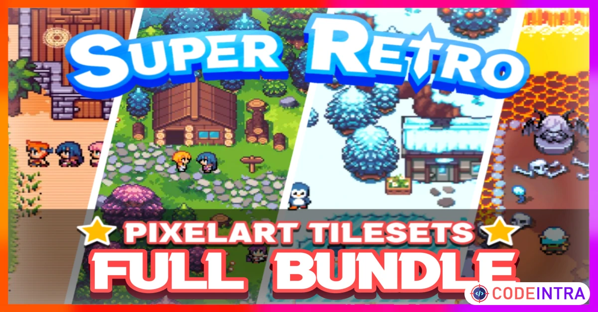 Product featured image 2D Cozy RPG - Farming - Tilesets - Characters - Pixelart FULL BUNDLE | 2D Environments | Unity Assets - Codeintra