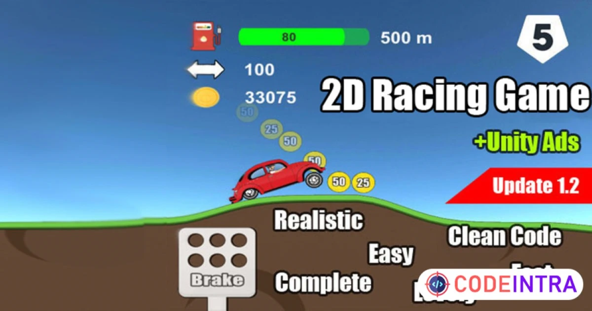 2D Racing Game | Packs | Unity Assets - Codeintra
