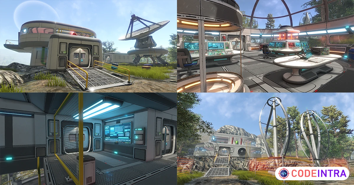 3D Scifi Base Vol 1 | 3D Sci-Fi | Unity Assets - Codeintra