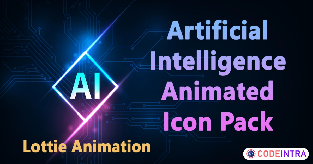 45 Artificial Intelligence Animated Lottie Icon Pack - Codeintra