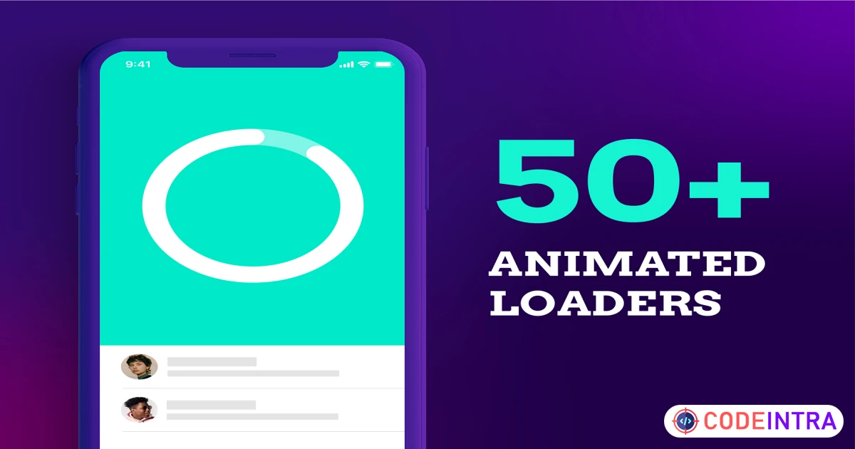 50+ Animated Loaders - Icons - Codeintra
