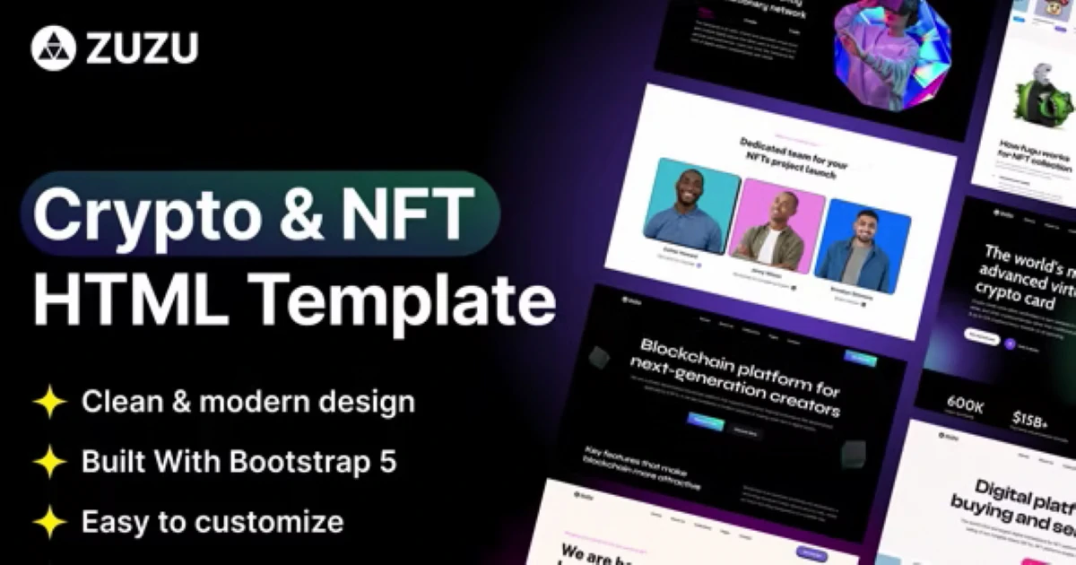 Zuzu - Landing Page Responsive HTML Web Template - Codeintra