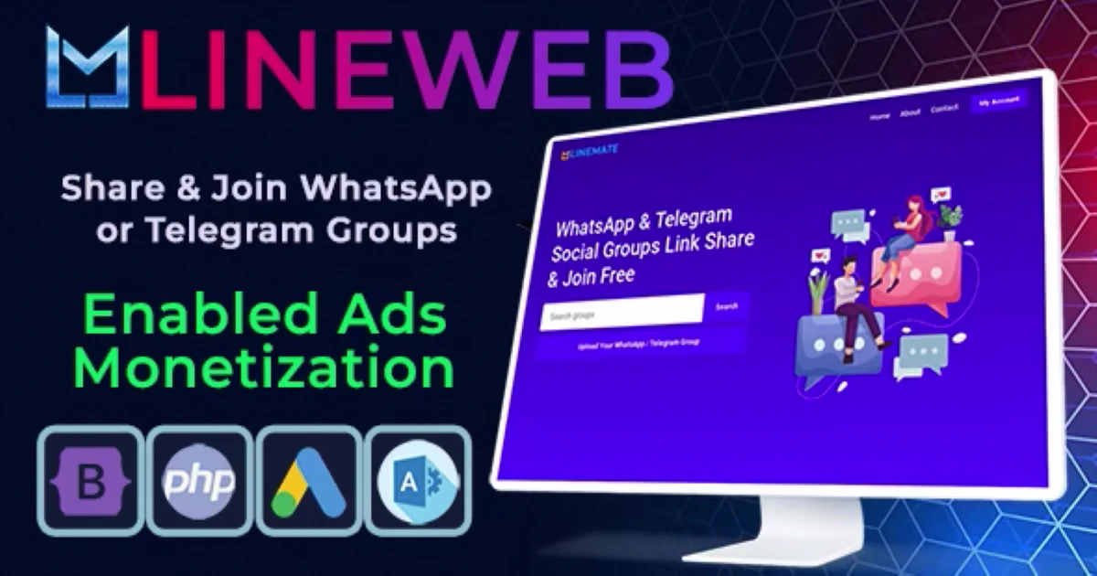 LineWeb – Join And Share WhatsApp $ Telegram Groups - Codeintra