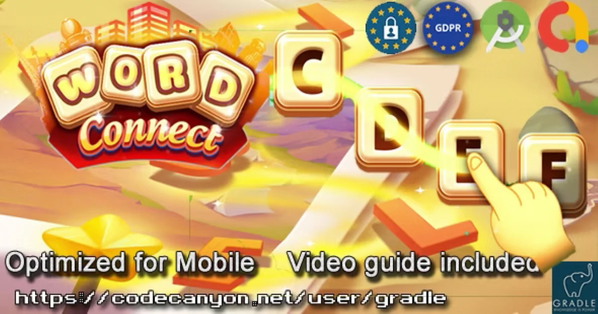 Premium Word Connect (Admob + GDPR + Android Studio) - Codeintra