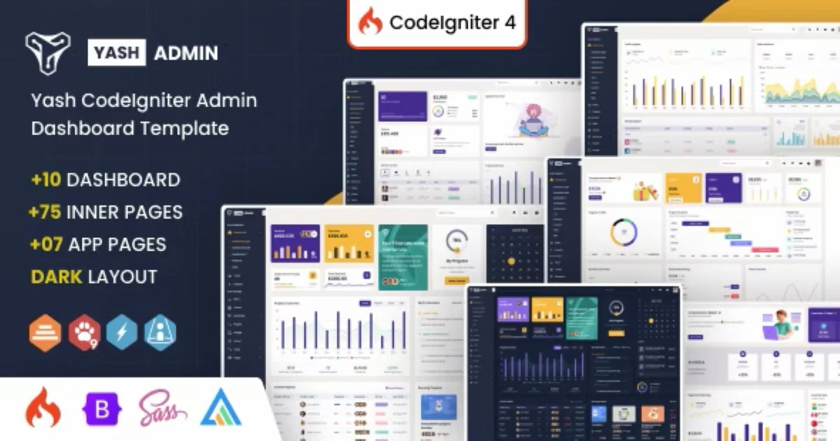 Premium YashAdmin - Codeigniter Sales Management System - Codeintra