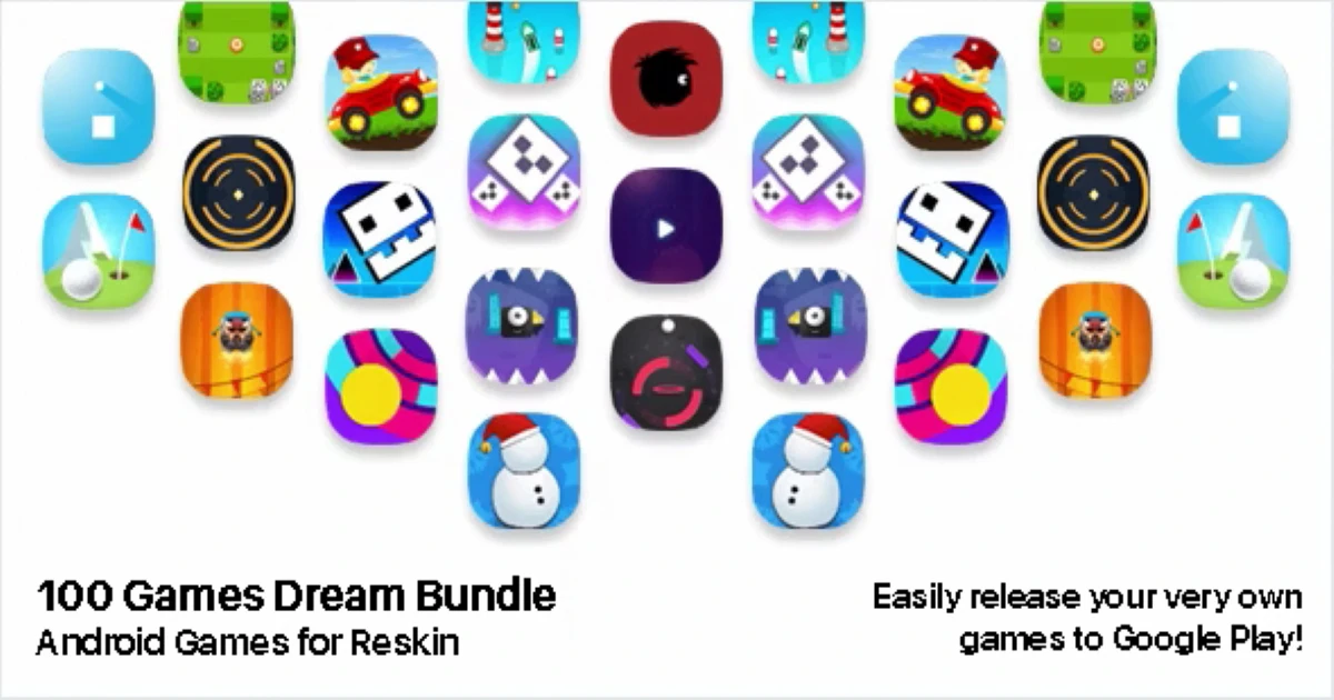 90 Games Dream Bundle - Android Games for Reskin - Codeintra