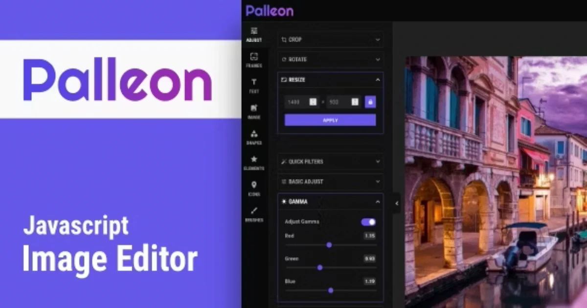 Premium Palleon - Javascript Image Editor Responsive - Codeintra