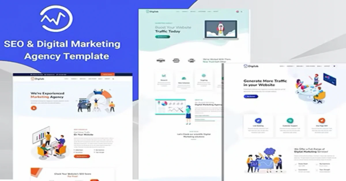 Digilab - SEO & Digital Marketing Agency HTML Template - Codeintra