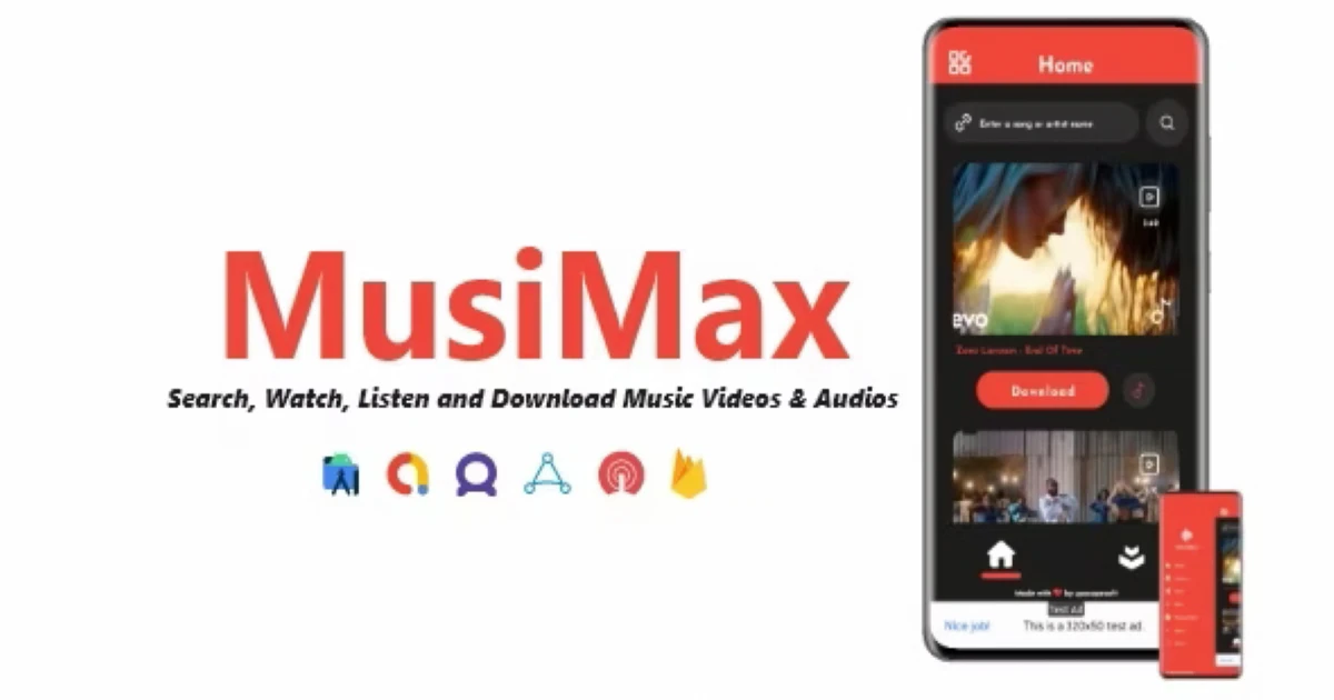 Premium MusiMax - Music Streaming & Downloading App - Codeintra