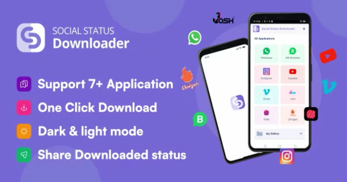 Social Status Downloader - All Video Downloader & Story - Codeintra