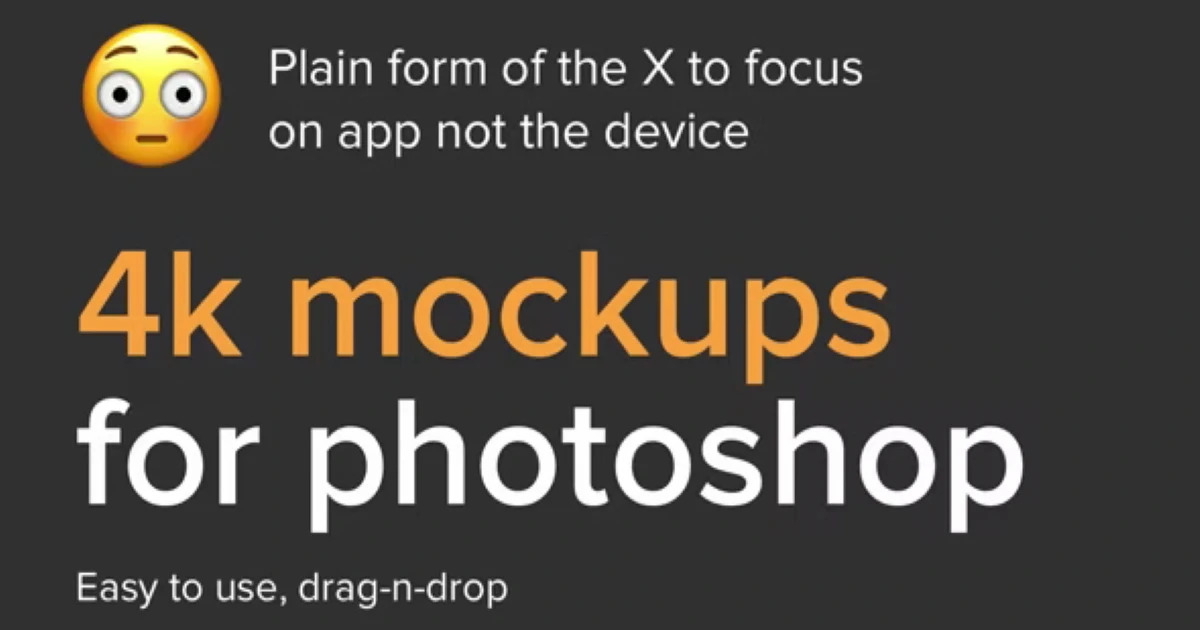 Premium 4k Plain iPhone X Mockups in PhotoShop PSD File - Codeintra