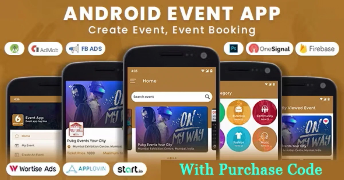 Android Event App (Create Event, Event Booking) - Codeintra