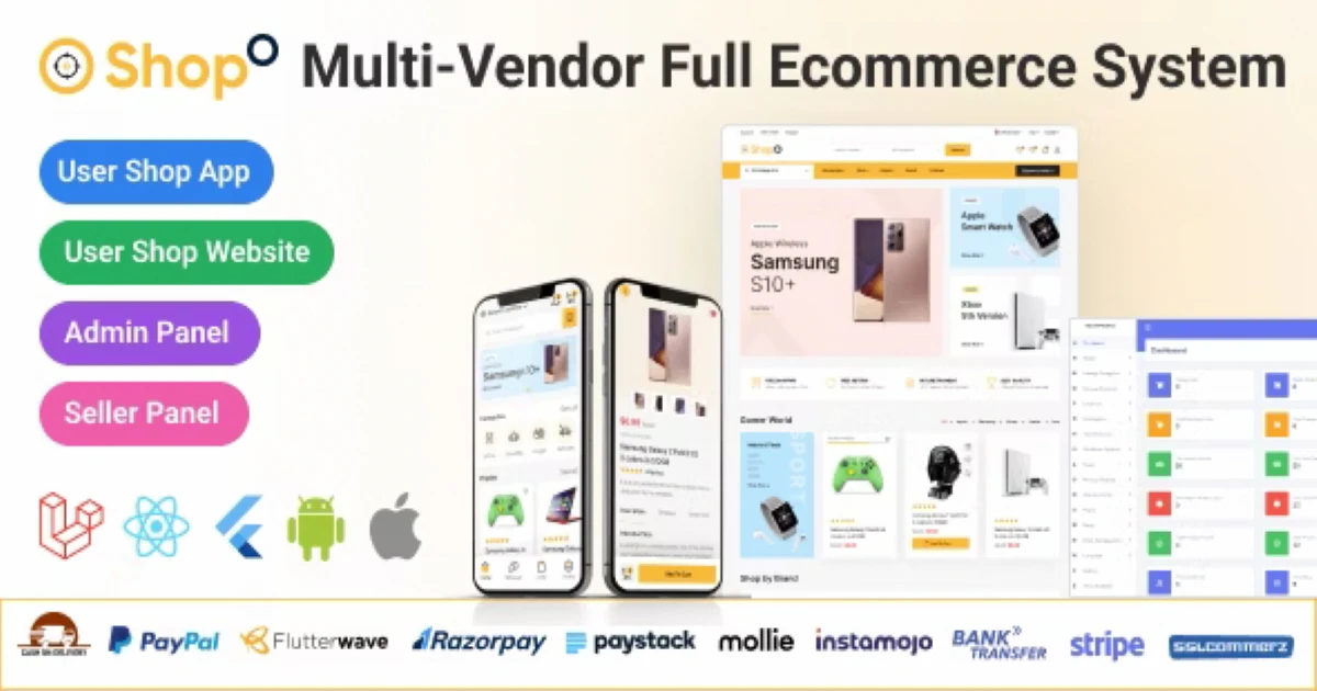 Shopo eCommerce - Multivendor eCommerce Flutter App wit - Codeintra