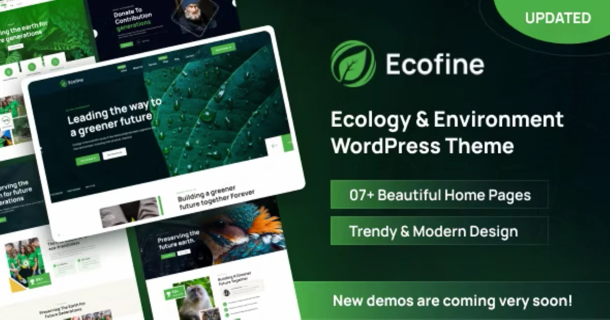 Ecofine - Ecology & Environment WordPress Theme - Codeintra