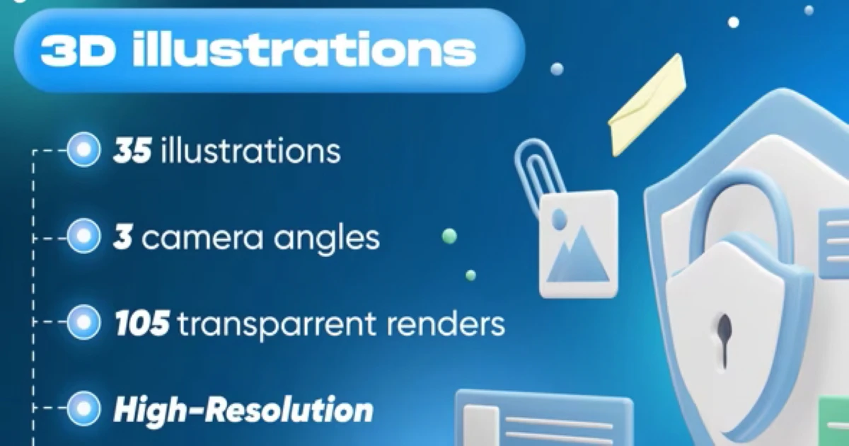 FREE 3D Illustrations Blender, Figma, PNG Free Download - Codeintra