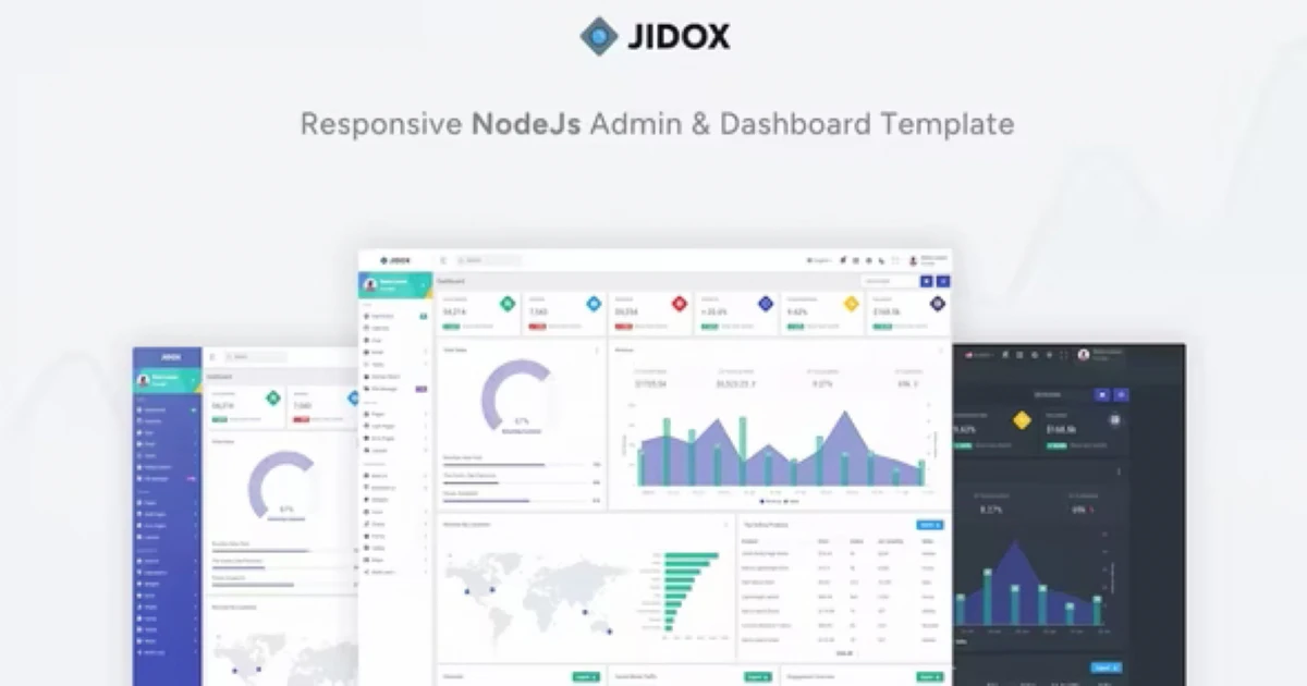 Jidox - NodeJS Admin Dashboard Template Premium - Codeintra