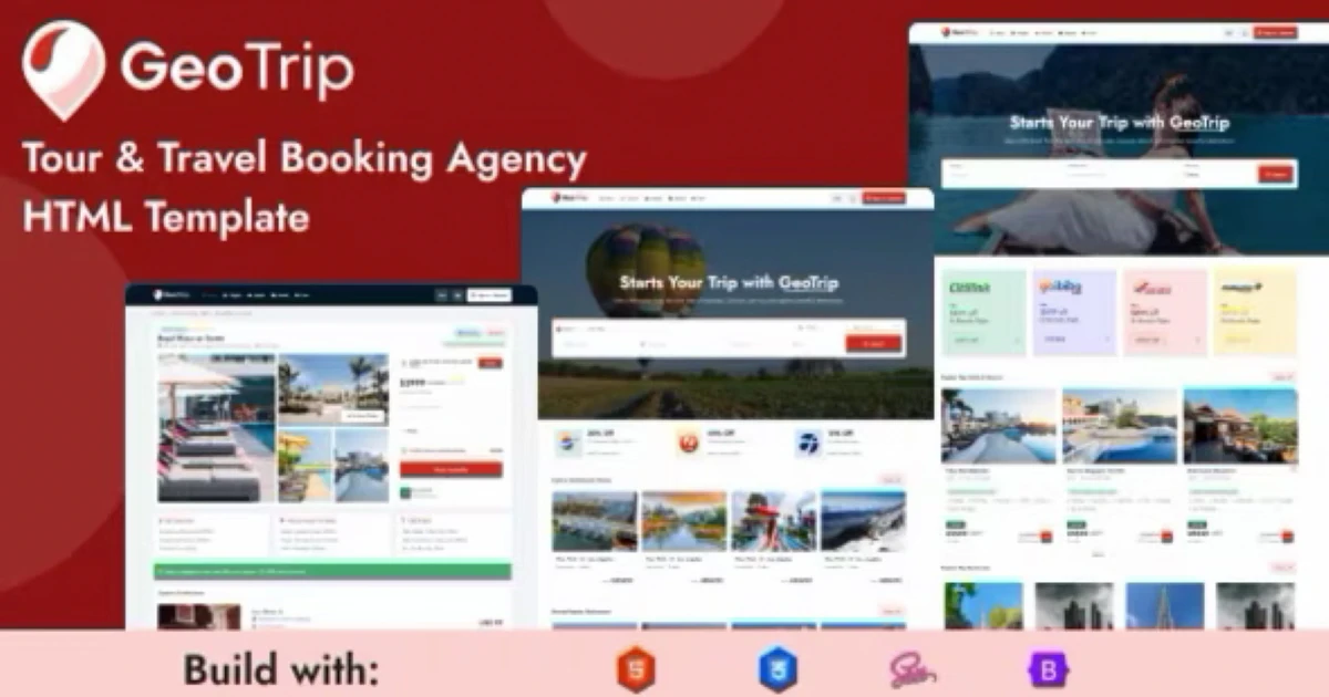 GeoTrip - Tour & Travel Agency HTML Template Download - Codeintra