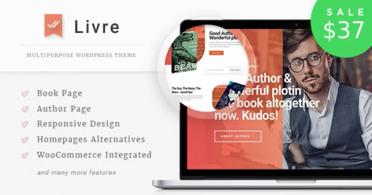 Livre - WooCommerce Theme For Book Store Premium Files - Codeintra