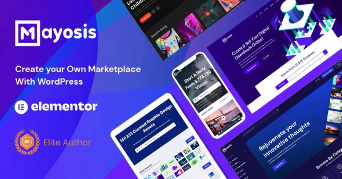 Mayosis - Digital Marketplace WordPress Theme Premium - Codeintra