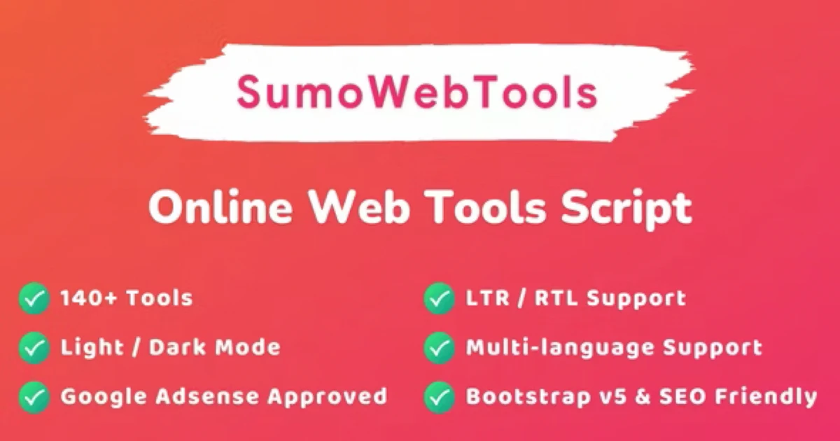 SumoWebTools - Online Web Tools Script Premium Free - Codeintra
