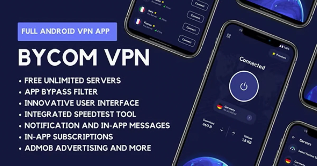 Bycom VPN - Secure and Private Android VPN Premium Free - Codeintra