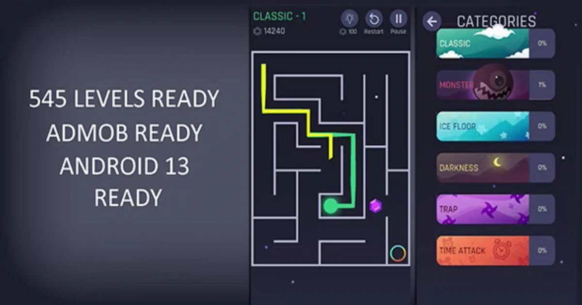 Maze King Unity Project - Game Source Code - Codeintra