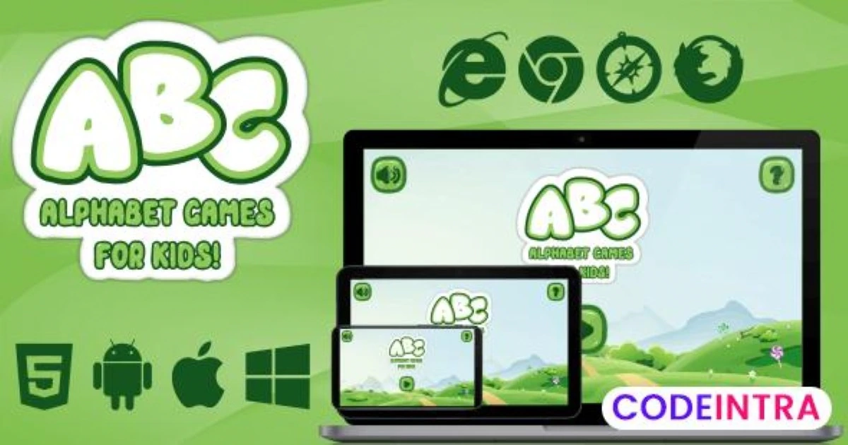 ABC Alphabet Games for Kids - Codeintra