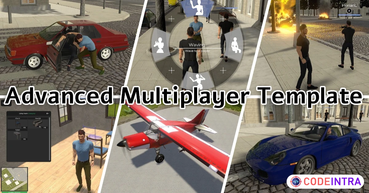 Product featured image Advanced Multiplayer Game Template | Systems | Unity Assets - Codeintra
