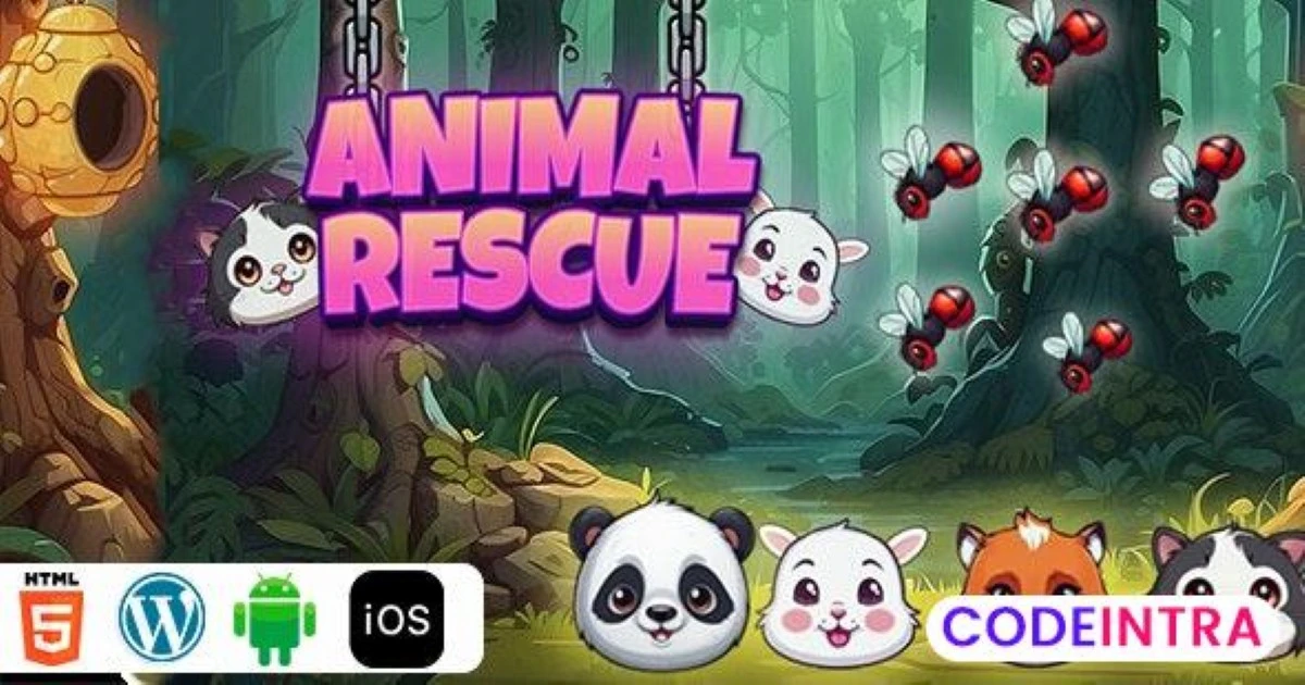 Animal Rescue - HTML5 Game - Codeintra