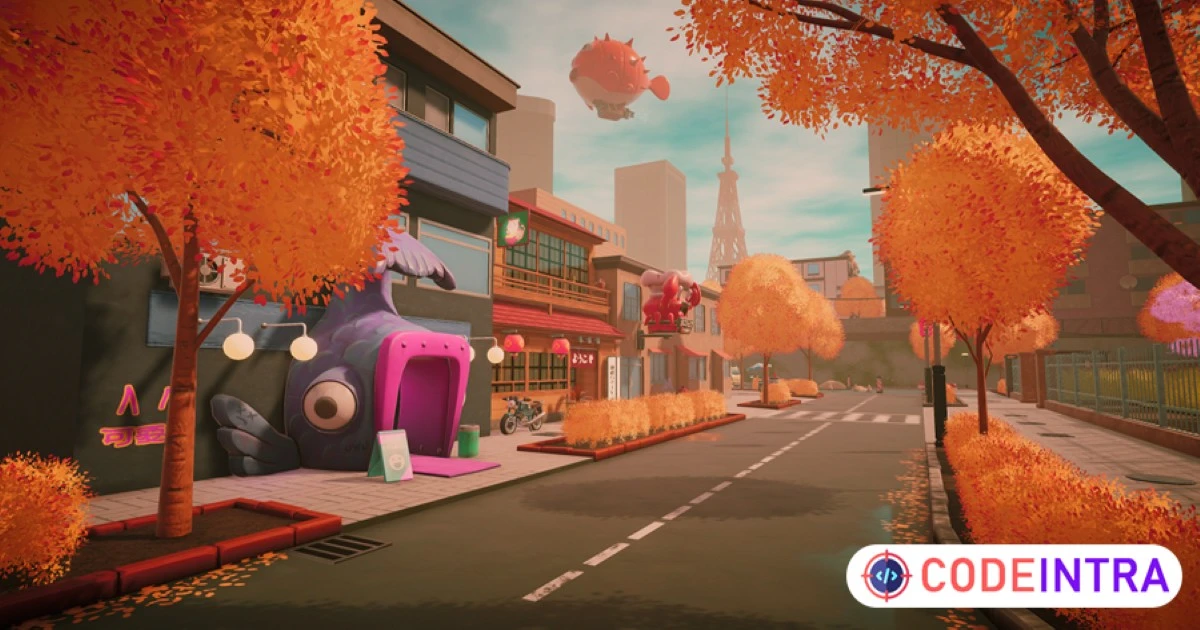Anime Suburb City | 3D Urban | Unity Assets - Codeintra