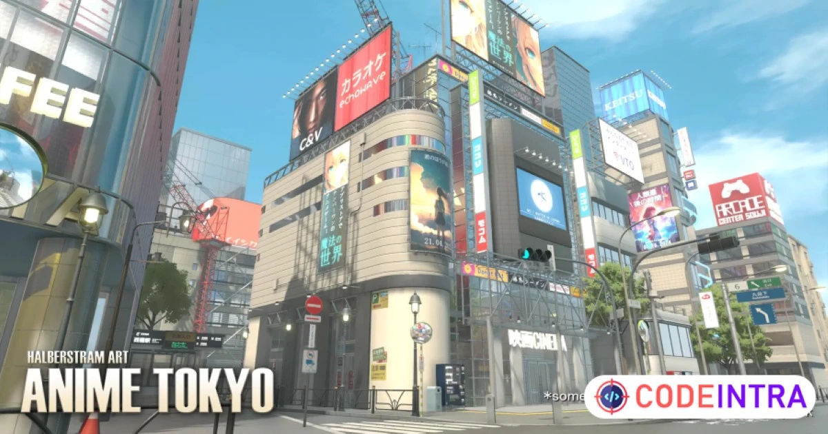 Anime Tokyo (Japanese City) | 3D Urban | Unity Assets - Codeintra