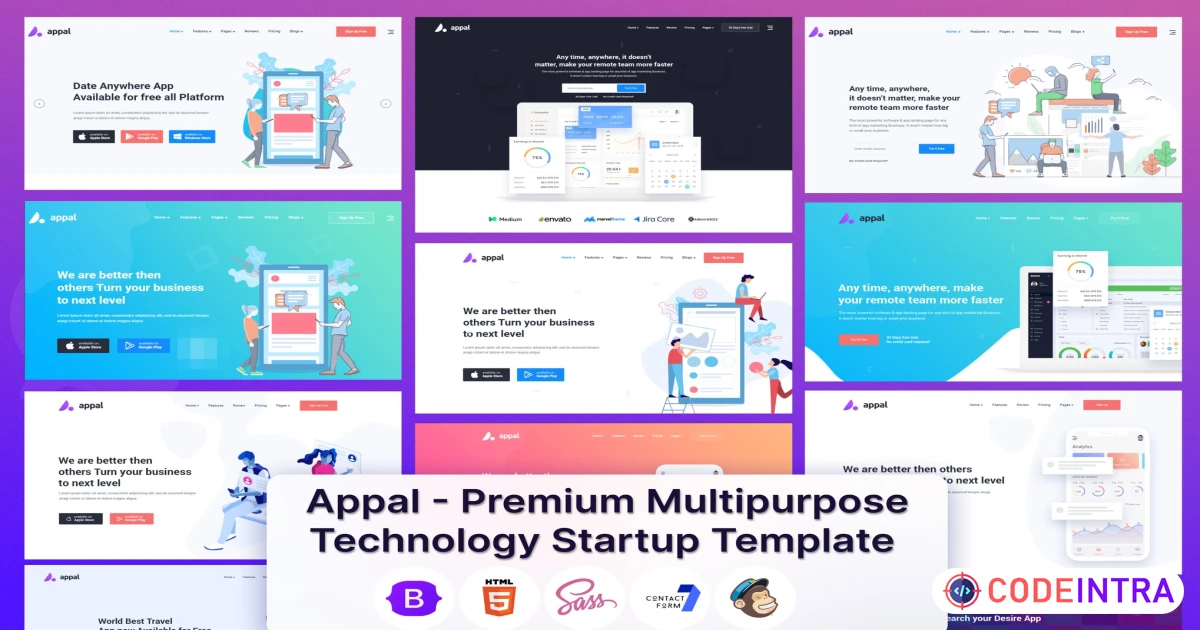 Appal - Multipurpose Technology & Startup Template - Codeintra