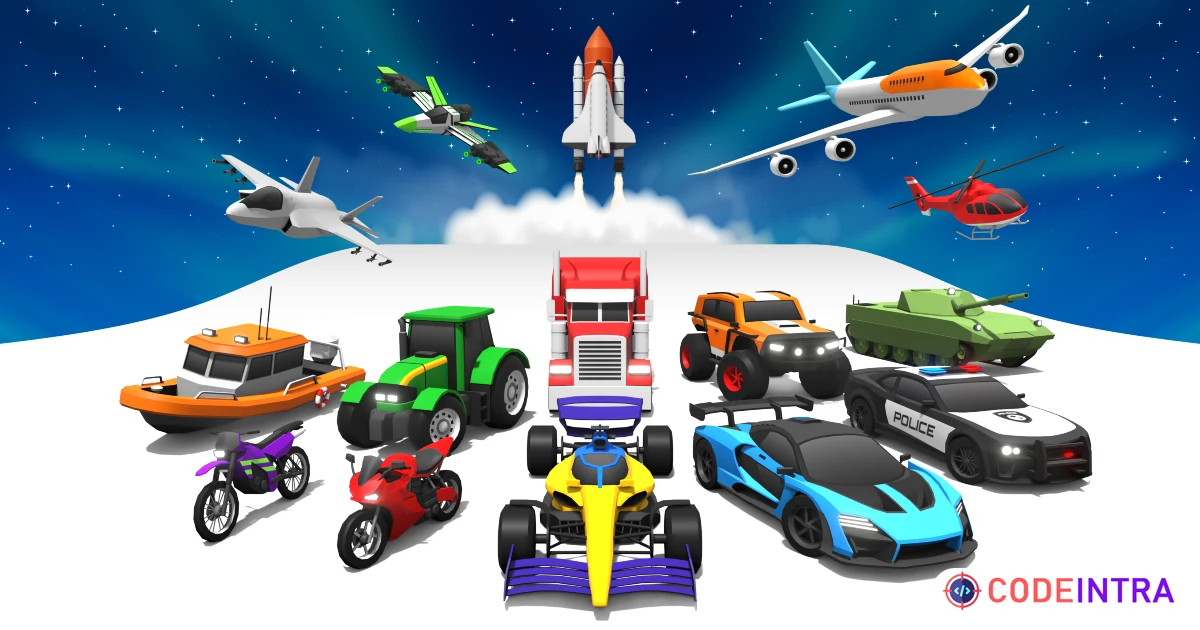 ARCADE: Ultimate Vehicles Pack - Low Poly Cars | 3D Vehicles | Unity Assets - Codeintra